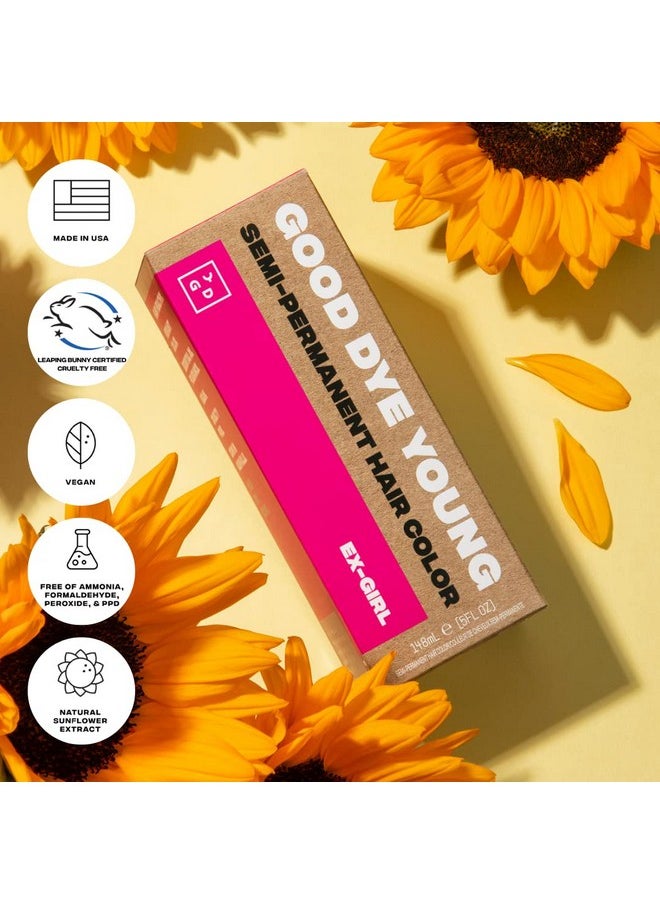 Good Dye Young Semi-Permanent Hair Color, Vegan and Cruelty-Free Red Hair Dye, Last up to 24 Washes, Non-Damaging Conditioning Hair Color (5FL OZ, All in This Together)