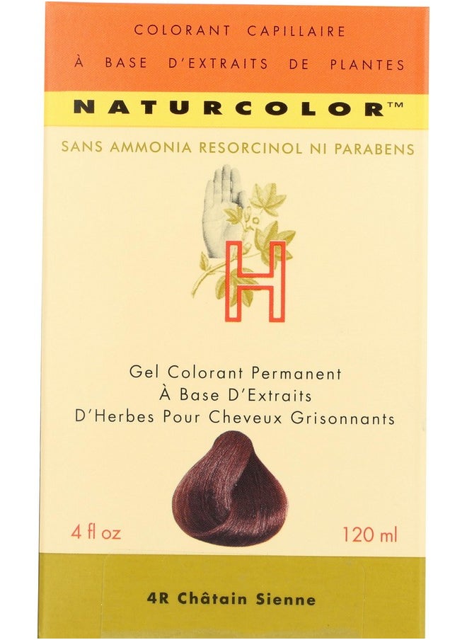 naturcolor Haircolor - Sienna Chestnut Hair Dye, 4 Fl Oz (4R)
