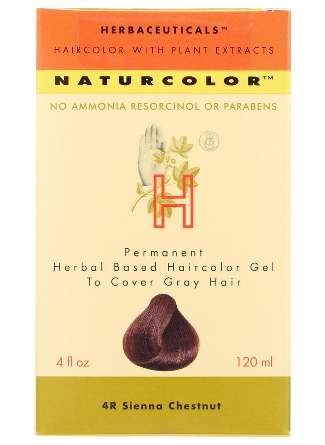 naturcolor Haircolor - Sienna Chestnut Hair Dye, 4 Fl Oz (4R)