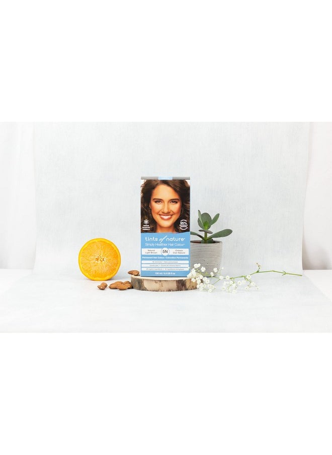 Tints of Nature 5N Natural Light Brown Permanent Hair Dye, Nourishes Hair and Covers Greys, Ammonia-Free, 130ml