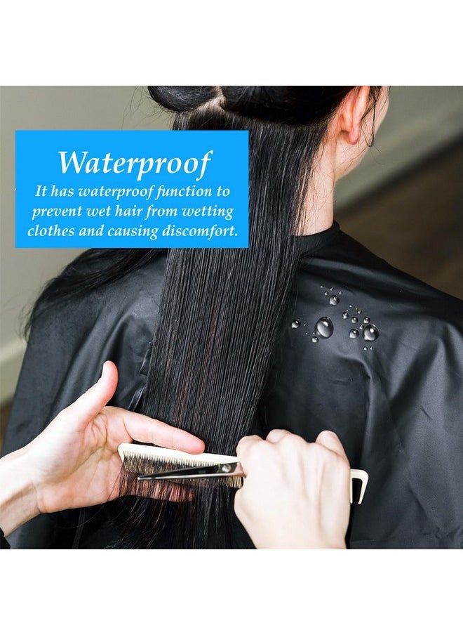 4 PACK Hair Salon Capes with Snap Closure Waterproof Hairdressing Styling Hair Cutting Coloring Nylon Cape for Barber Hairdressers