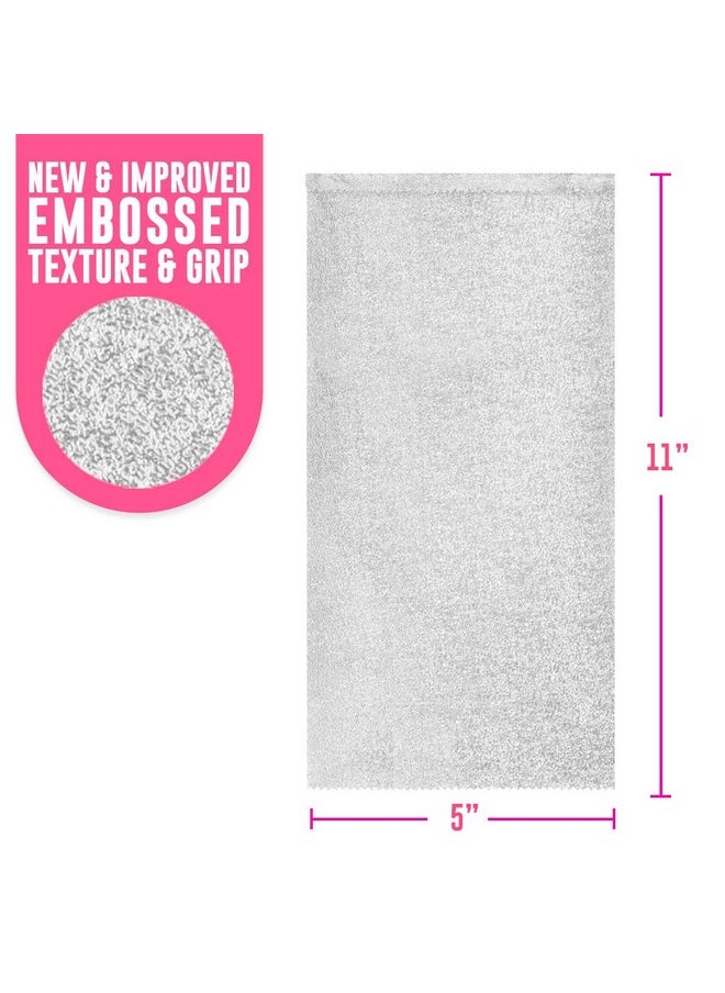 Colortrak Embossed Sheets Silver Aluminum Foil Pop-up Dispenser, 1000 Pre-cut Sheets Non-slip Textured Silver 5 x 11 Sheets for Hair Foil Coloring and Highlighting Sheet Applications