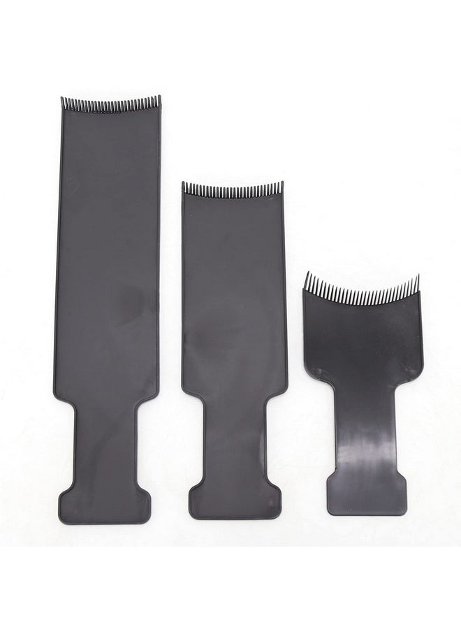 BTWTRY 6pcs Balayage Board and Brush Kit, 3pcs Balayage Highlighting Board with Teeth and 3pcs Hair Coloring Brush Flat Top Comb Board for Hair Coloring Dyeing DIY Hairdressing Tint Tool (6pcs)