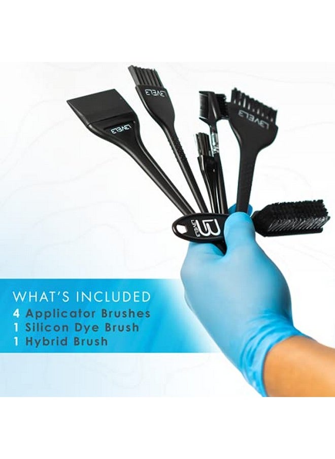 L3 - Tint Brush Set - Professional and Elegant Design - Use for Dye, Tint, and Color Needs - Comfortable and Polished Handle - Level Three Hair Color Brush - 6pc