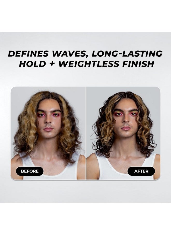 XMONDO Hair Wavetech Wave Foam - Vegan Formula with Pro-Vitamin B5 and Anti-Frizz Nutrients to Fight Static, Control Frizz, and Enhance Your Wavy Hair, 6.7 Fl Oz 1-Pack
