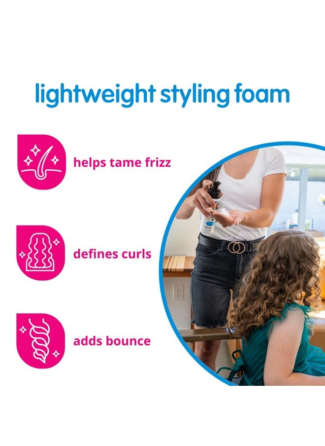 So Cozy Kids Sensitive Styling Foam - Sensitive Foam For Kids w/Straight or Curly Hair - Gentle Natural Hold Styler, Rosemary (6 fl oz)