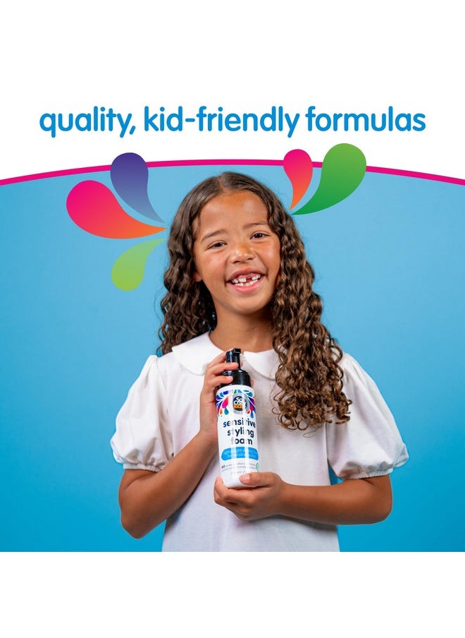 So Cozy Kids Sensitive Styling Foam - Sensitive Foam For Kids w/Straight or Curly Hair - Gentle Natural Hold Styler, Rosemary (6 fl oz)
