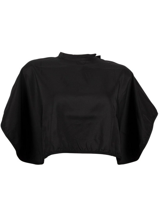 ForPro Water-Resistant Makeup Cape, Professional Mid-Length Beauty Cape with Adjustable Velcro Closure, 27.5