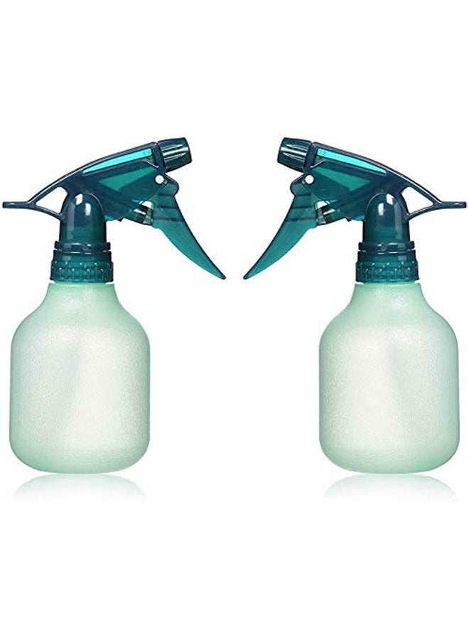 Rayson Empty Spray Bottle Refillable Container, Fine Mist Sprayer Trigger Squirt Bottle for Taming Hair, Hair styling, Watering Plants, Showering Pets (2 Pack, Green)