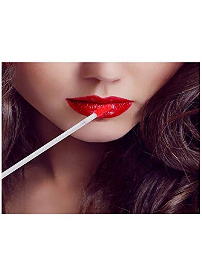 50 Pcs Disposable Tipped Lip Gloss Wands Applicator Lip Brushes Make Up Beauty Toolclear