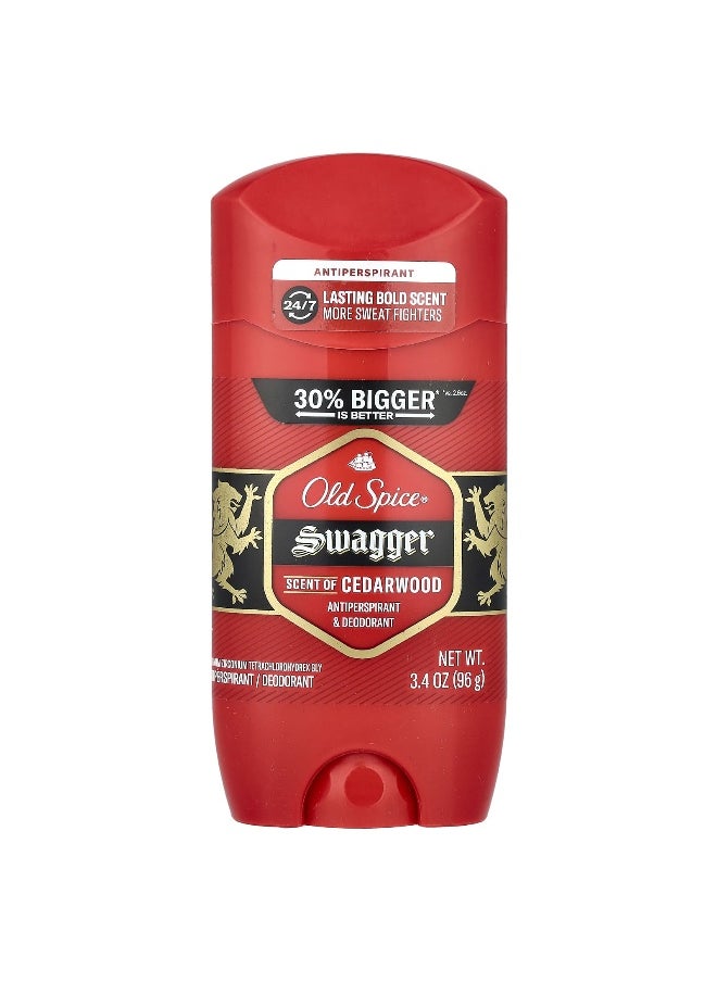 Old Spice, Swagger Antiperspirant & Deodorant, Cedarwood, 3.4 oz (96 g)
