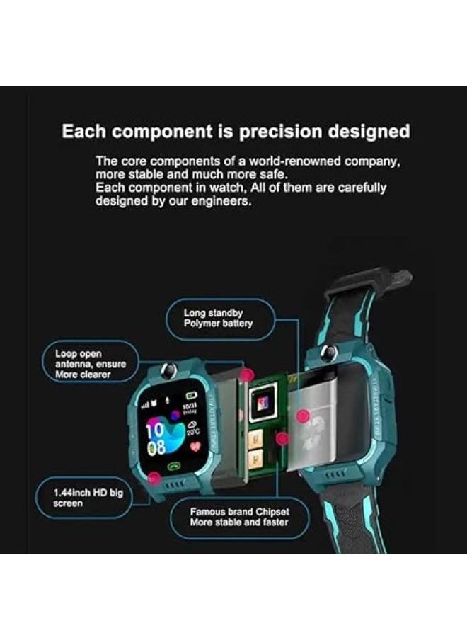 Z7A Kids Smartphone Watch | Anti-lost Smartwatches with HD Touch Screen, Phone Call Text Messaging Watch for Boy Girl Birthday Gifts(Zink)