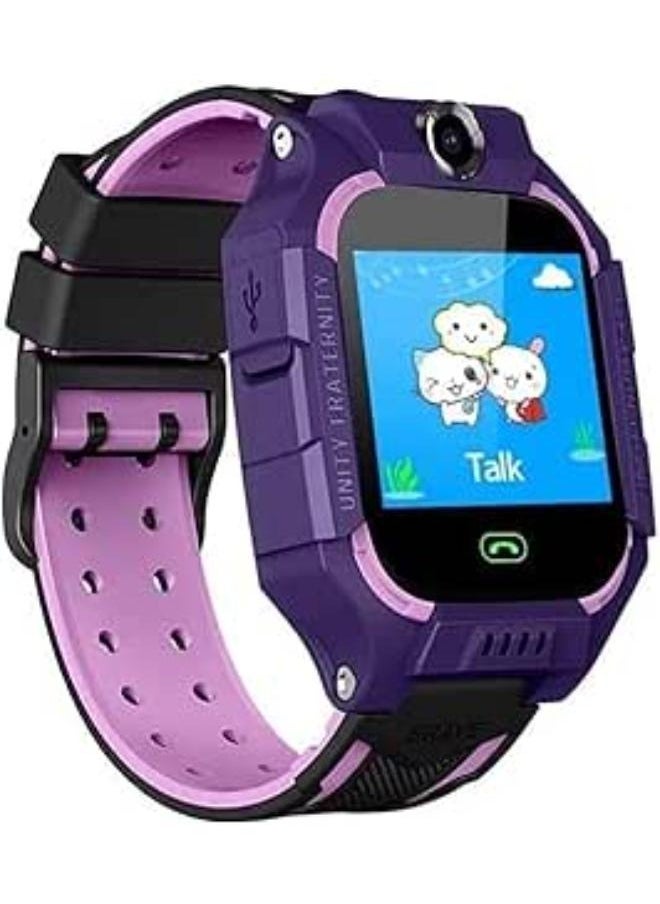 Z7A Kids Smartphone Watch | Anti-lost Smartwatches with HD Touch Screen, Phone Call Text Messaging Watch for Boy Girl Birthday Gifts(Purple)