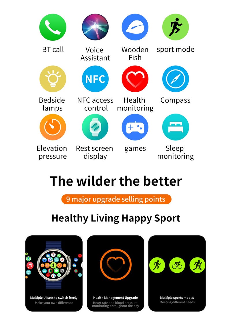 Z78 Ultra Smart Watch HD AMOLED black