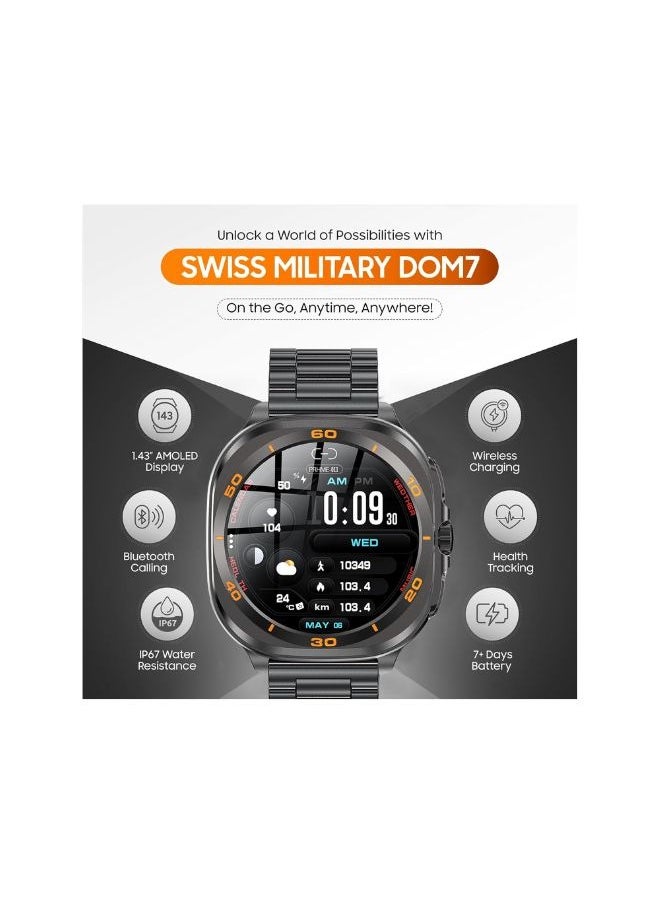 Swiss Military DOM7 Smartwatch 1.43