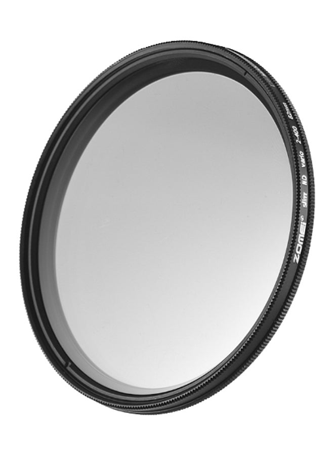 Ultra Slim Variable Fader Filter Lens Black
