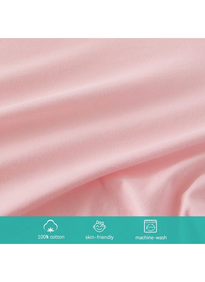 Bassinet Sheets Fit for AirClub, AMKE 3 in 1 Bassinet, Newton, Larex and Bellababy Bassinet Bedside Sleeper, 100% Cotton, 2 Pack, Ultra Soft Bassinet Sheet, Pink and Violet