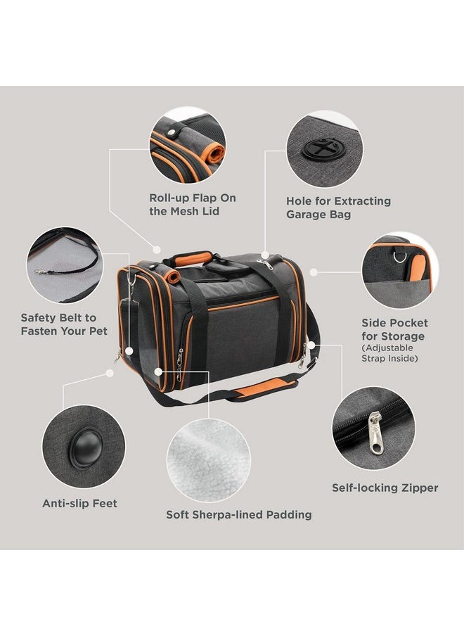 Pet Carrier Cat Carrier For Small Dogs, Dog Carrier, Cat Kennel, Airline Approved Dog Cat Pet Travel Carrier, Soft- Sided Pet Travel Carrier For Cats Dogs, Portable Foldable Pet Bag