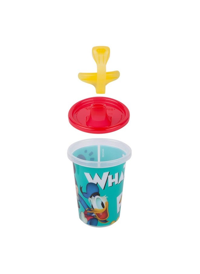 The First Years Take & Toss Disney Mickey Mouse Sippy Cups - Reusable Toddlers Cups with Lids - Kids Party Pack with 2 Travel Caps - 10 Oz - 10 Count