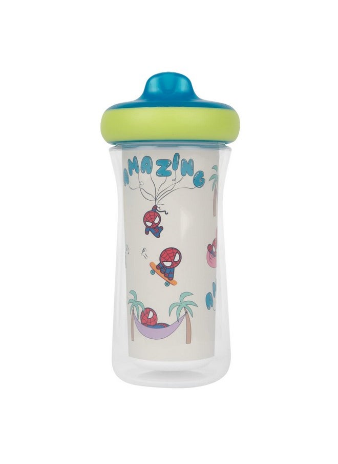 The First Years Marvel Insulated Sippy Cups - Spill Proof Insulated Toddler Cups with Bite-Resistant Hard Spout - 9 Ounces - 2 Count