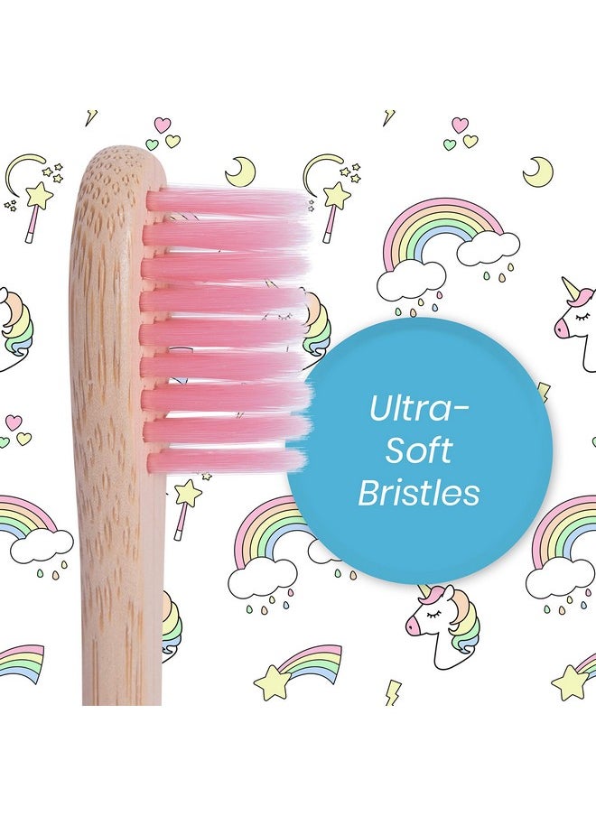 Lingito Natural Bamboo Toothbrushes, BPA Free Soft Bristles, Nature-Friendly, Natural, Organic & Vegan Toothbrush Pack, Individually Packaged (Natural Child Bamboo Toothbrushes)