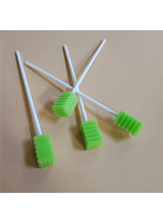MUNKCARE Treated Dentifrice Oral Swabs- Dental Swabs Mouth Cleaning Sponge Swabs (250pcs, Fruit Green)