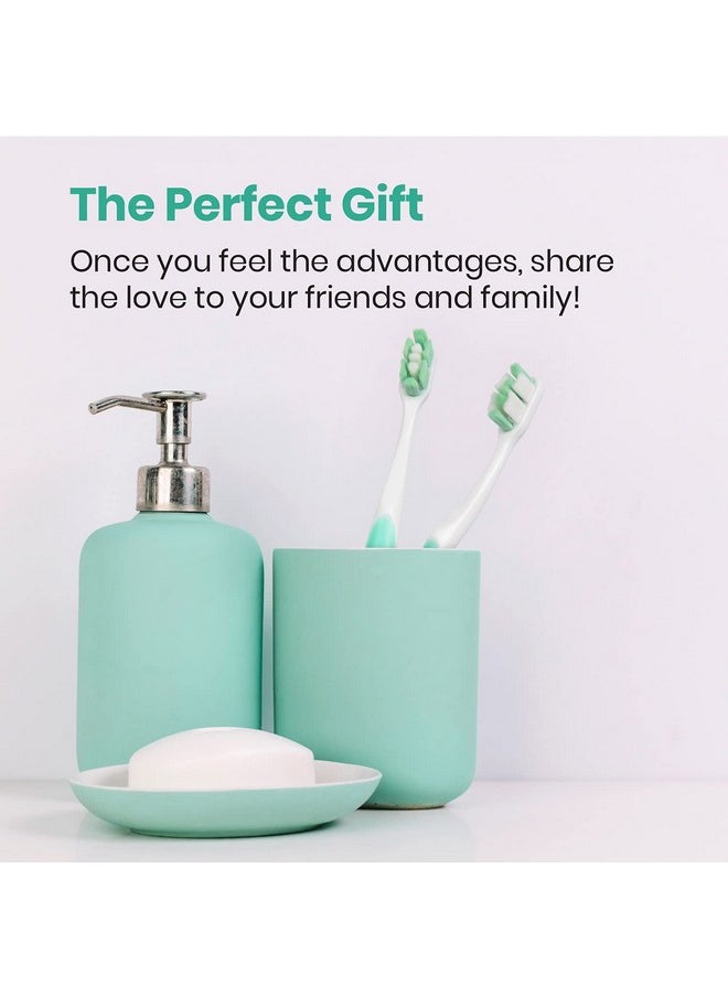 Lindo Ultrafine Toothbrush - for Sensitive Gums and Teeth, 12000+ Ultra Fine Bristles, Soft and Gentle, Deep Clean, Pack of 4