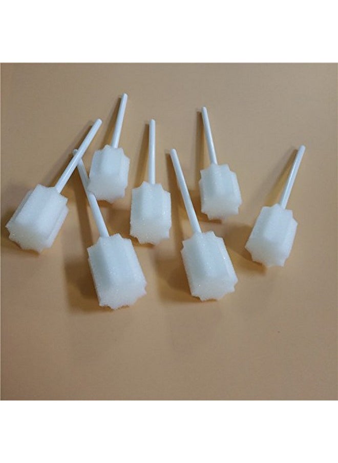 MUNKCARE Oral Mouth Swabs Sponge- Untreated and Unflavored for Baby & Elderly Oral Cleaning White 150 Counts