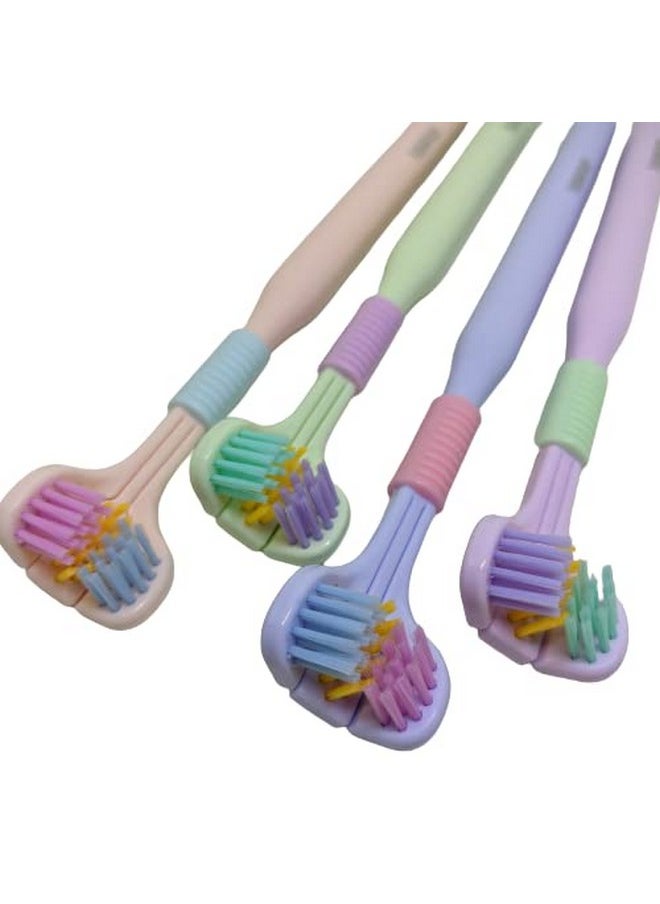 Green 3-Sided Triple Angle Toothhugger Training Toothbrush, Ultra Soft Bristles, Toddler and Autistic Oral Care for 1 Year and Up
