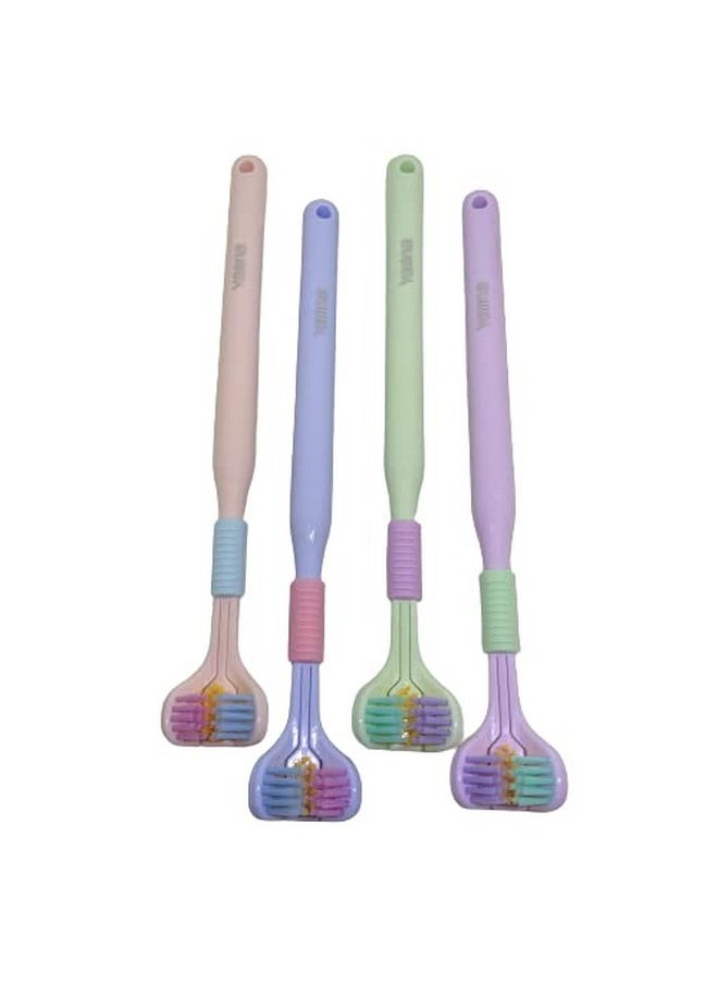 Green 3-Sided Triple Angle Toothhugger Training Toothbrush, Ultra Soft Bristles, Toddler and Autistic Oral Care for 1 Year and Up