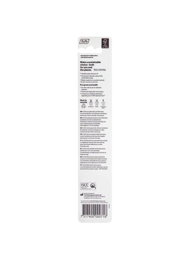 TEPE Special Care Soft-Bristle Toothbrush, Post-Surgery Toothbrush for Sensitive Teeth and Gums
