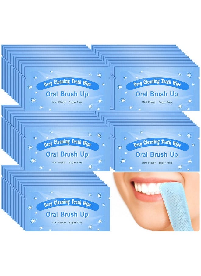 300 Pcs Disposable Finger Brush Teeth Wipes Bulk Finger Toothbrush Textured Surface Deep Teeth Cleaning Finger Wipes Oral Wipes for Adults Teeth Mouth and Gums Dental Cleaning, Individual Package