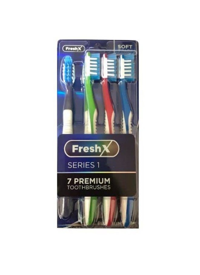 FreshX Soft Toothbrush for Adult, 7-Count