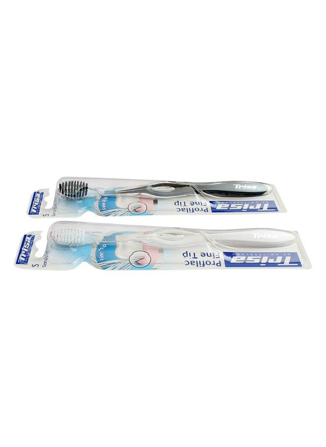 Trisa Profilac Fine Tip Sensitive Toothbrush (Assorted Color)
