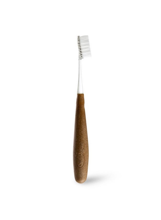 RADIUS - Source Toothbrush, Replacement-Head Technology and a Handle Made from Repurposed Materials, Colors May Vary (Super Soft, 1 Count)
