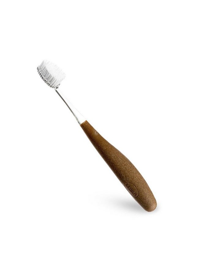 RADIUS - Source Toothbrush, Replacement-Head Technology and a Handle Made from Repurposed Materials, Colors May Vary (Super Soft, 1 Count)