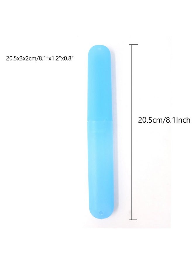 Honbay 7PCS Plastic Dust-Proof Toothbrush Case Holder for Daily and Travel Use - 5 Toothbrush Head Covers as Gift, Random colors