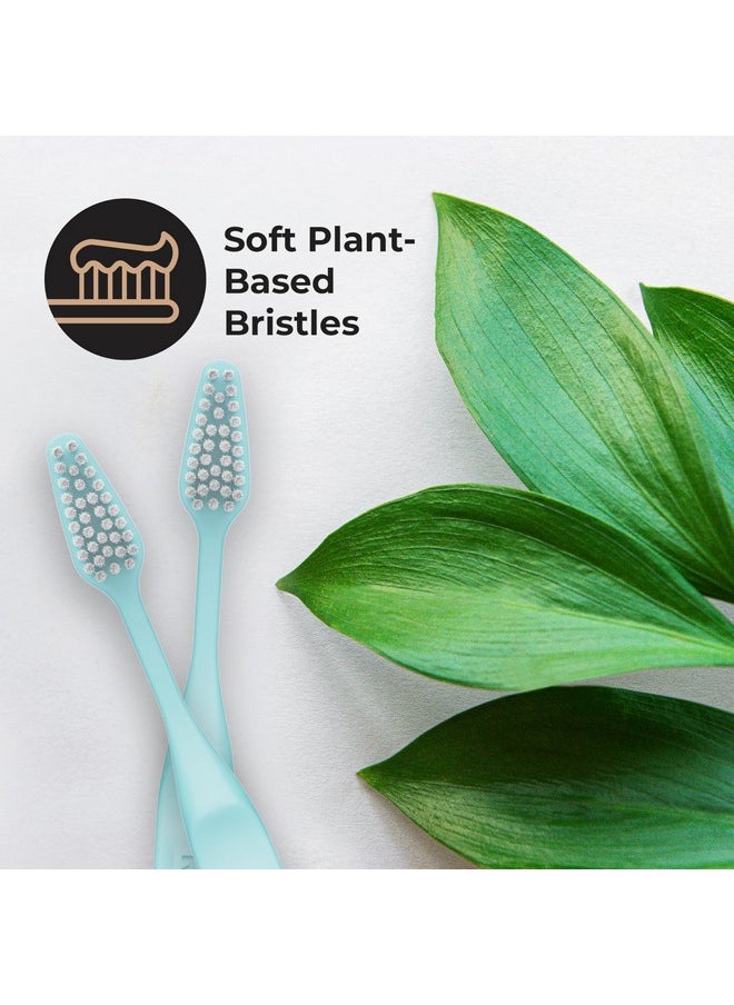 Reach Clean World Plant-Based Toothbrush, Soft Bristles, Vegan Friendly, Recyclable Packaging, 3 Count