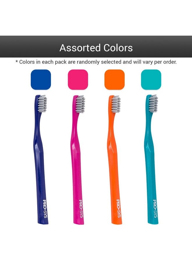 PRO-SYS® Kids Toothbrush (Colorful 4-Pack) - Made with Soft Dupont® bristles (Ages 8-12)