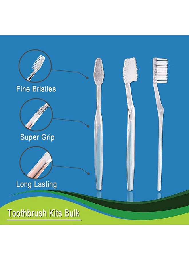 100 Pack Disposable Toothbrushes with Toothpaste and Comb for Homeless Individually Wrapped,10g Travel Toothpaste,7inch Black Hair Comb,Soft Bristle Toothbrush for Hotel,AirBnb,Shelter,Charity