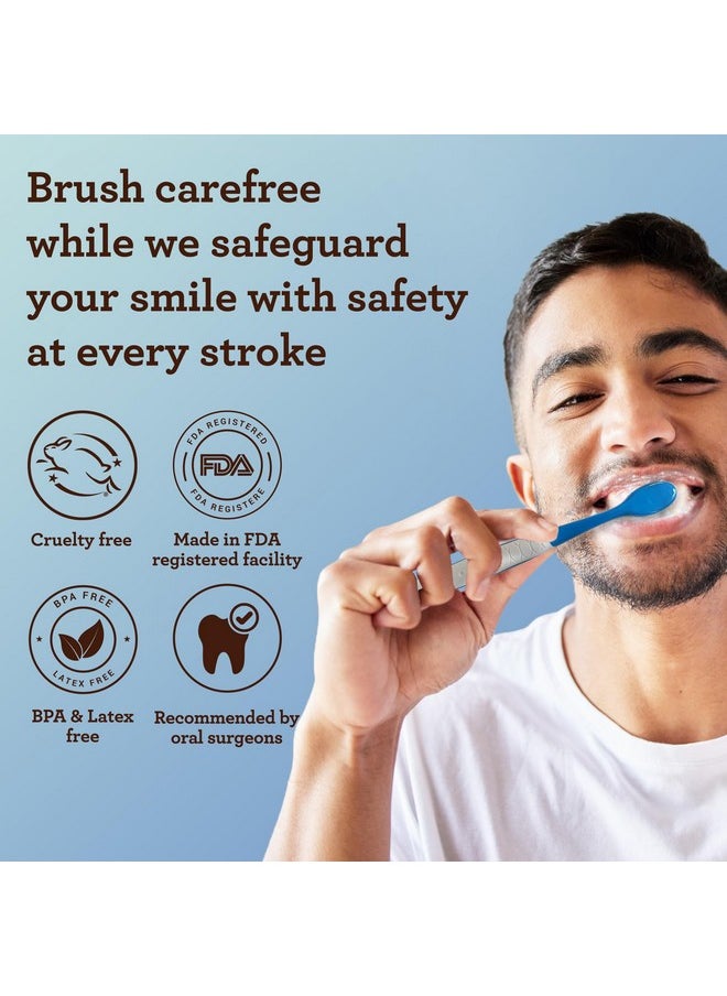 GuruNanda Butter on Gums Toothbrush with Extra Soft Bristles for Sensitive Gums, Soft Toothbrush for Kids & Adults, 8 ct