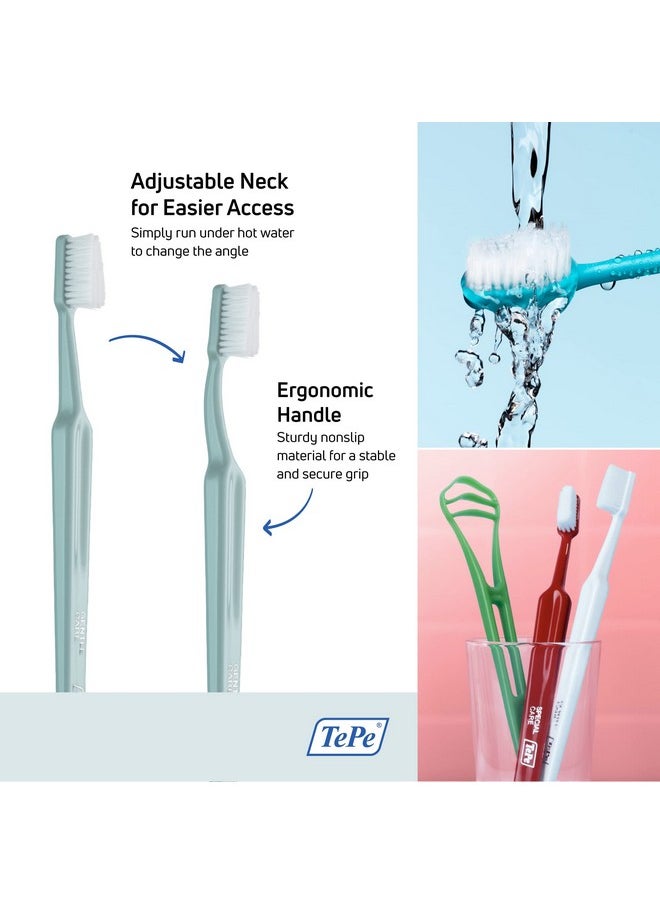 TePe Gentle Care Soft Toothbrush, Adult Post-Surgery Toothbrush for Sensitive Teeth and Gums