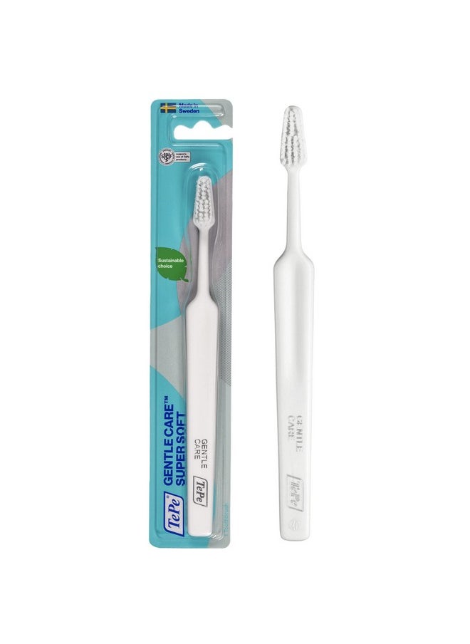 TePe Gentle Care Soft Toothbrush, Adult Post-Surgery Toothbrush for Sensitive Teeth and Gums
