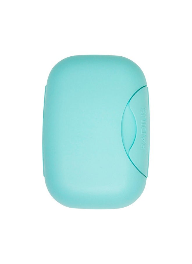 RADIUS Travel Case Value Pack, 3 Count (Toothbrush, Razor, Soap), BPA-Free Recycled Plastic, Portable for Bathroom, School, Home, Camping - Mint Green