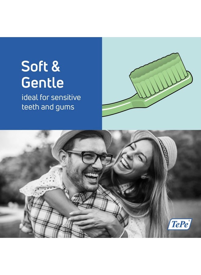 TEPE Good Soft-Bristle Toothbrush for Adults and Teens, Pack of 1, Regular