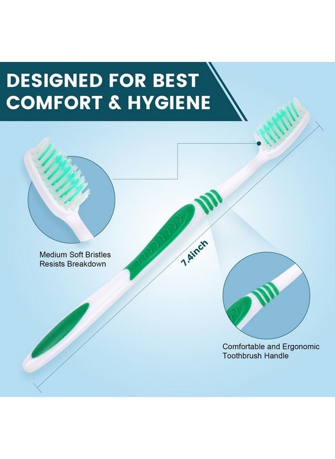 Navona 50 PCS Bulk Toothbrush Pack, Premium Individually Wrapped Disposable Toothbrush, Soft Toothbrush for Adult or Kid, Ergonomics Handle, Soft Bristle Toothbrush, Perfect for Travel, Hotel,Donation