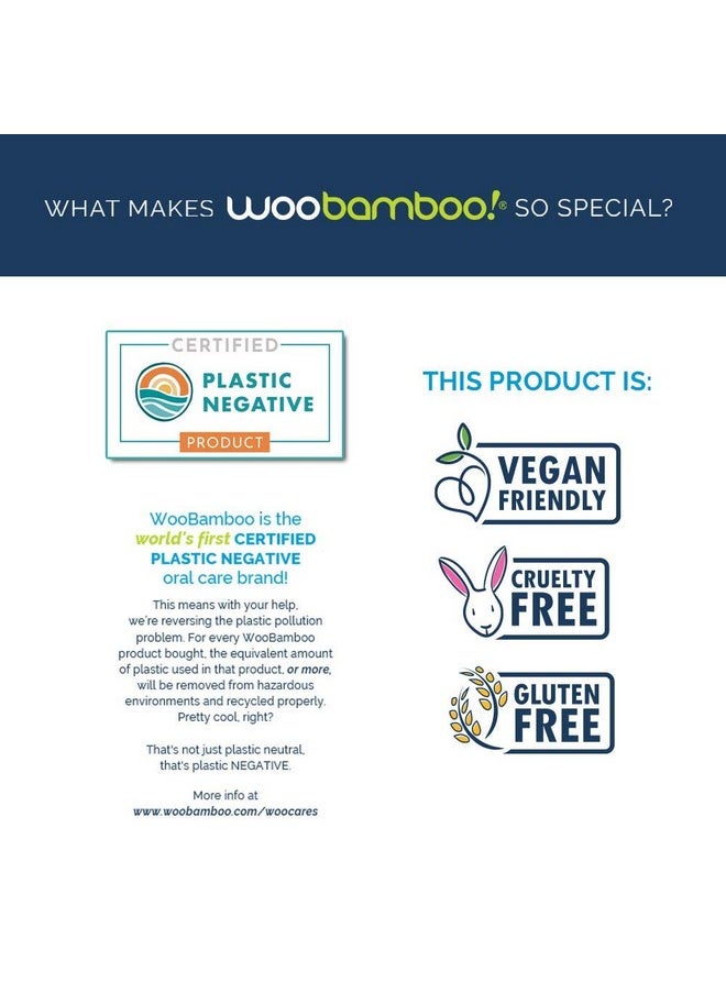 Woobamboo! Bamboo Toothbrush - Slim Handle - Soft Bristle - BPA Free Nylon Bristles - Eco-Friendly, Biodegradable, Compostable, Vegan (Pack of 1)