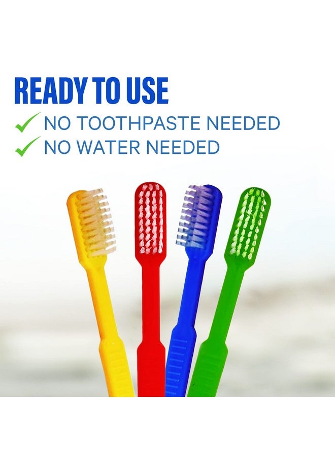 36 Prepasted Disposable Toothbrushes | Travel Toothbrush Set On The Go Toothbrush | Individually Wrapped Soft Bristle,Airbnb Gifts | No Water Needed, Paste Made in USA, Great Fot Travel (36 Pack)