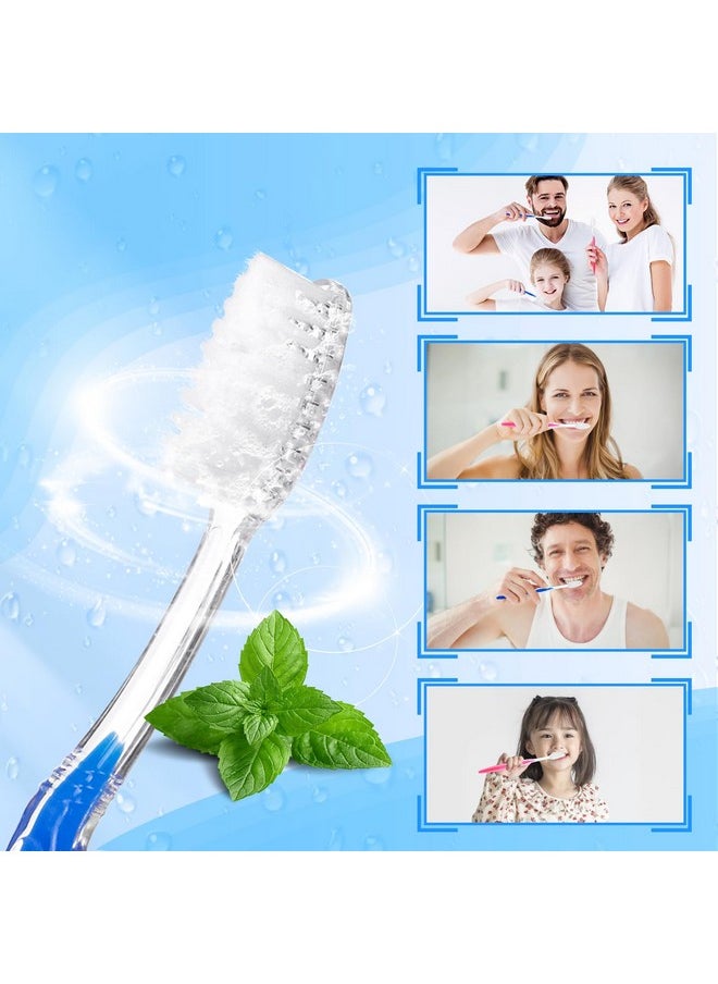 HQSLsund 50 pcs Prepasted Disposable Toothbrushes Bulk Individually Wrapped Pre Pasted Soft Bristle Tooth Brush Set Travel Toothbrushes for Homeless Gift Hotel Camping Travel