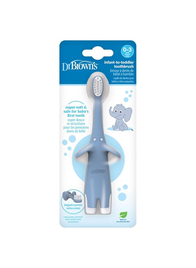 Dr. Brown's Infant-to-Toddler Toothbrush, Blue